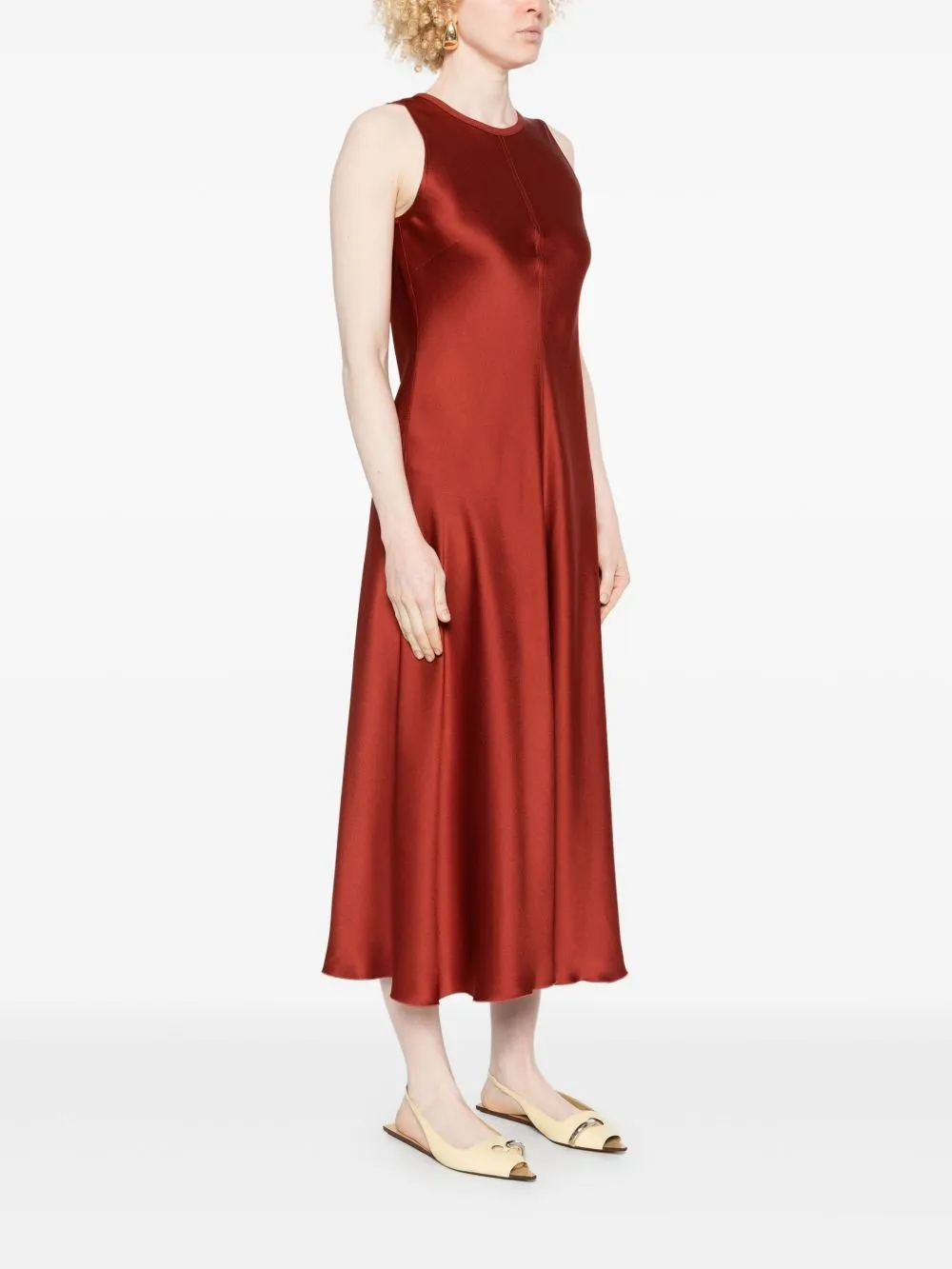 Satin long dress