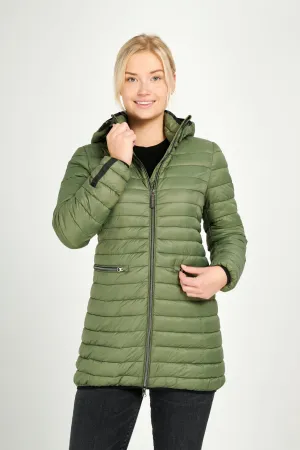 Shannon Vegan Down Coat  | Military
