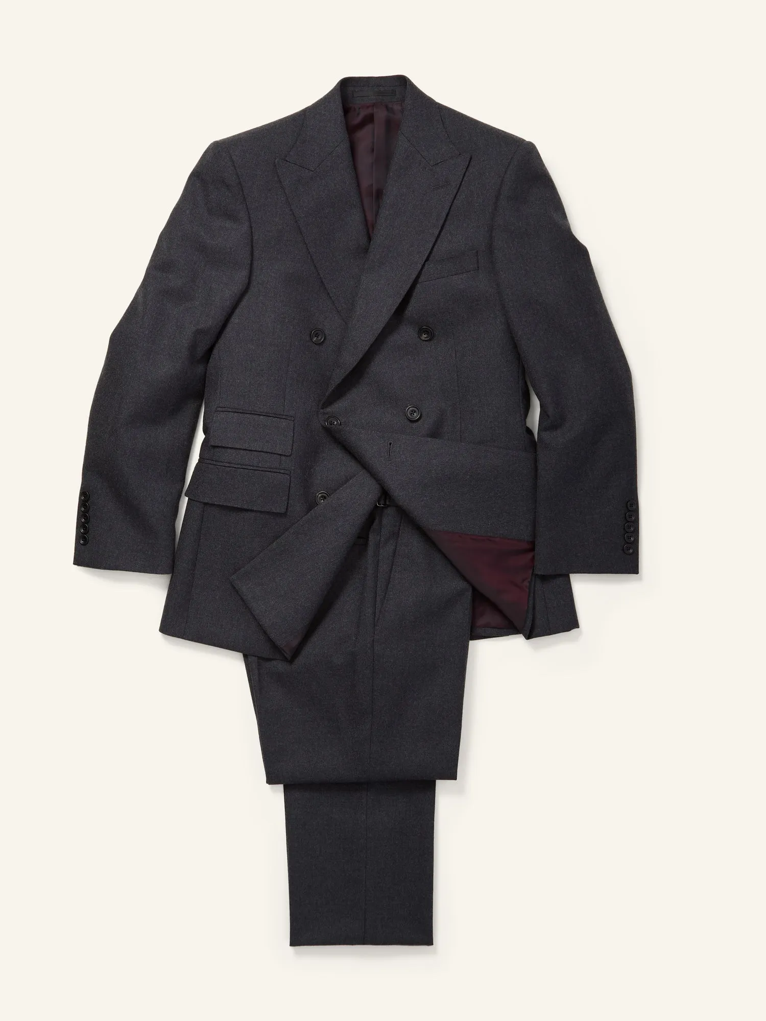 Shelton DB Suit Jacket Dark Grey