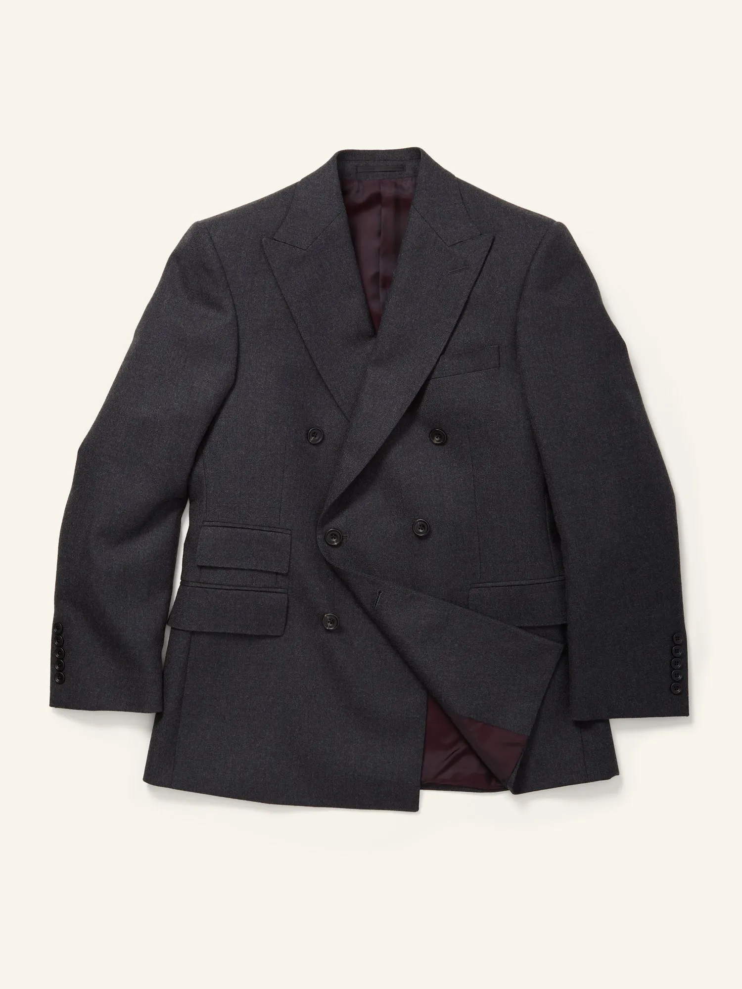 Shelton DB Suit Jacket Dark Grey