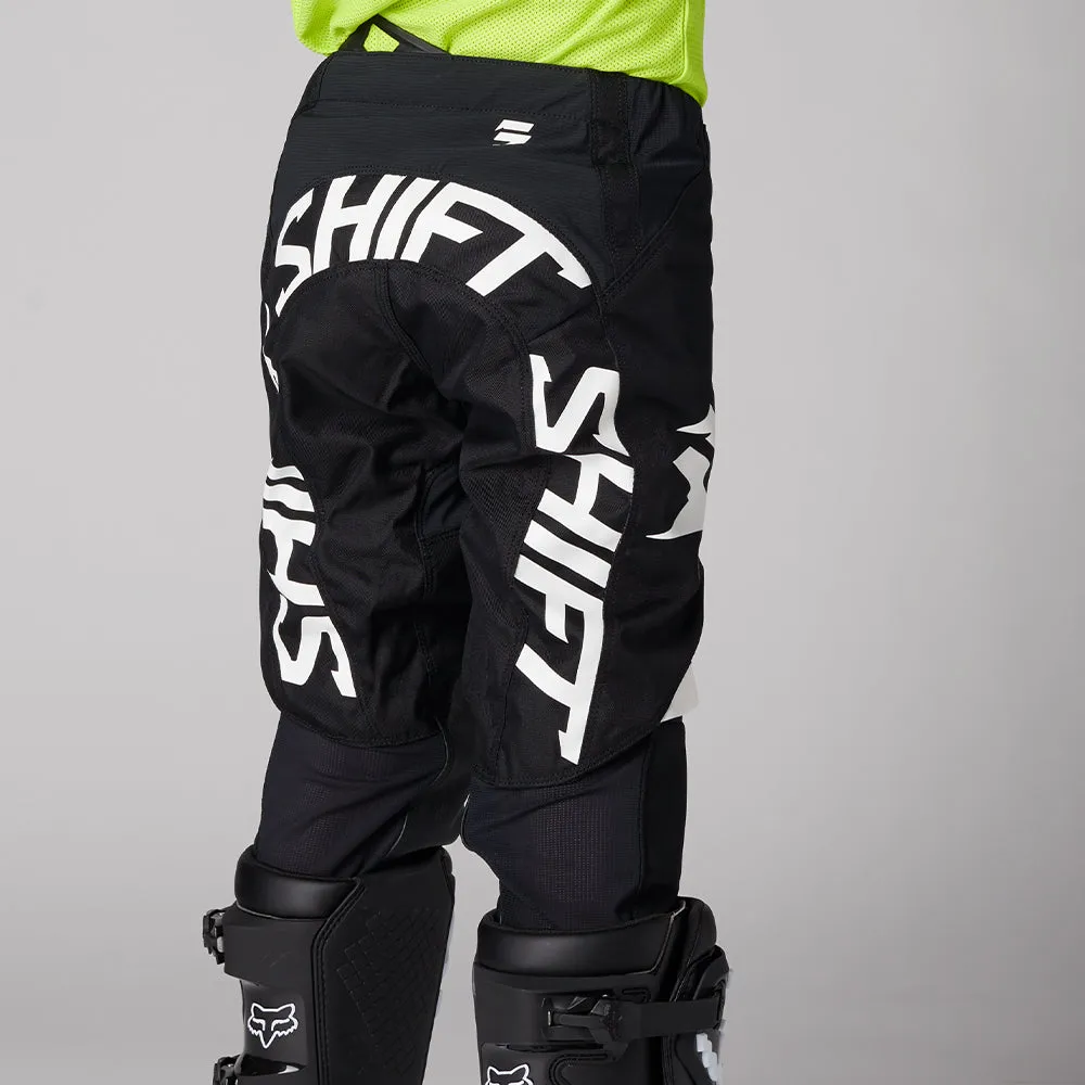 SHIFT YOUTH WHITE LABEL ROKR PANTS [BLACK/WHITE]