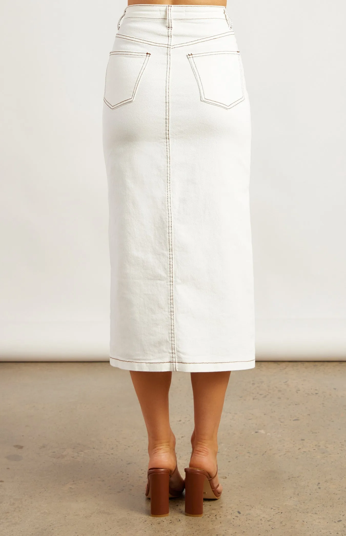 SIENA DENIM MIDI SKIRT