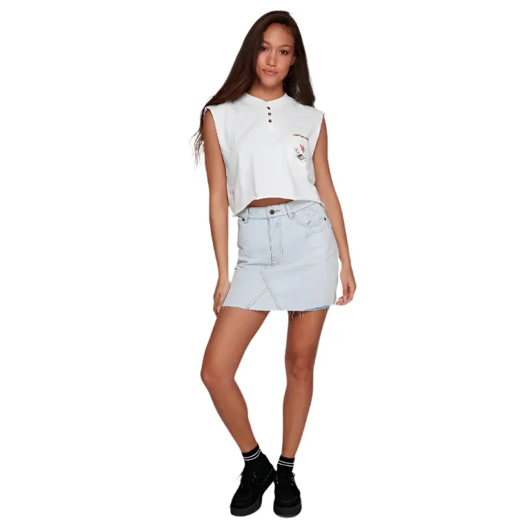 Siena High Rise Denim Skirt