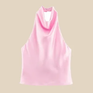 Silken Flow Halter Top