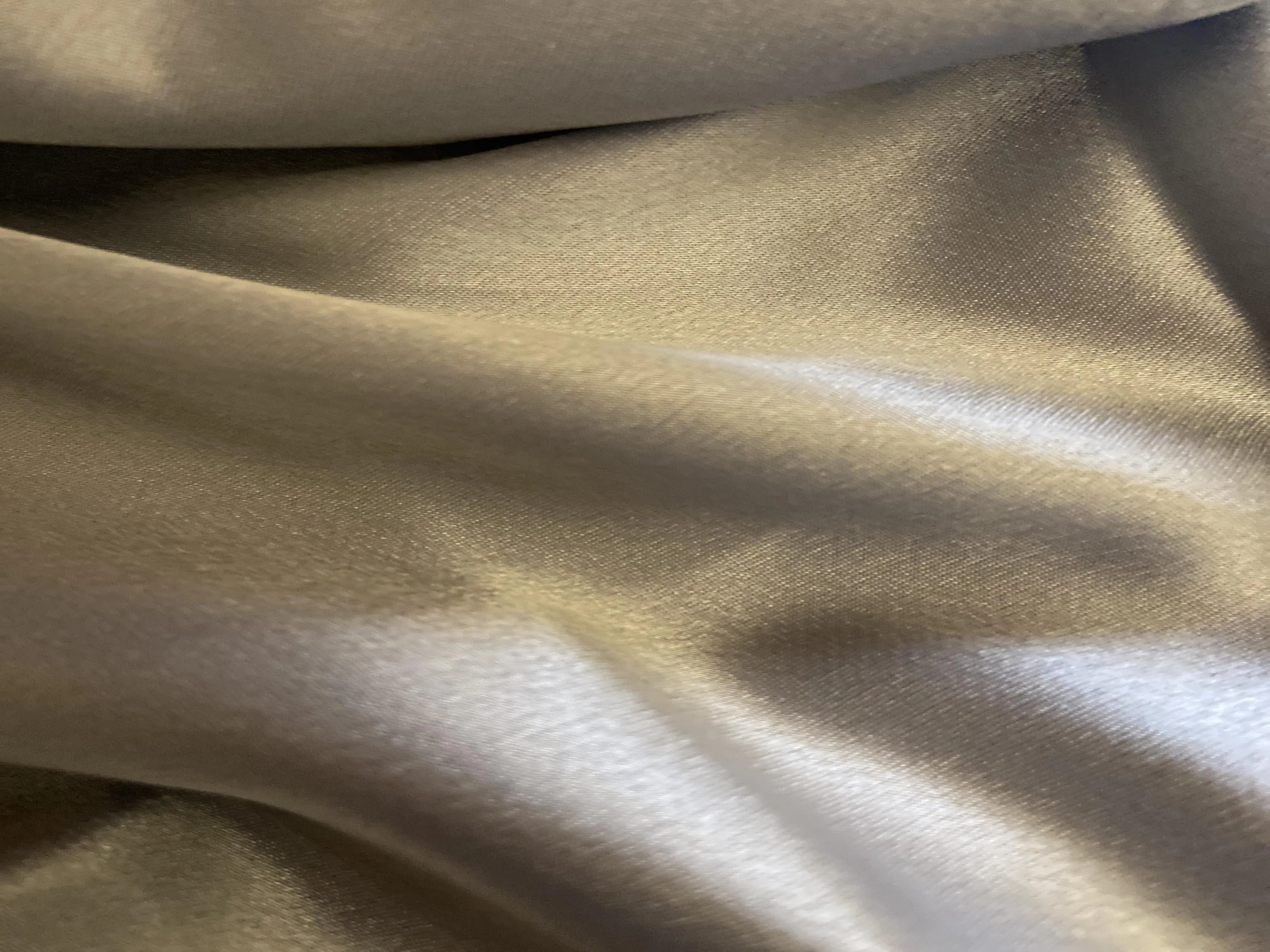 Silver Shimmer Satin