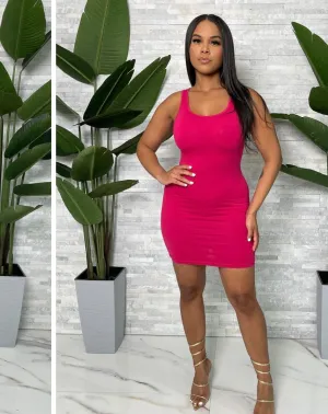 Sleeveless Plain Mini