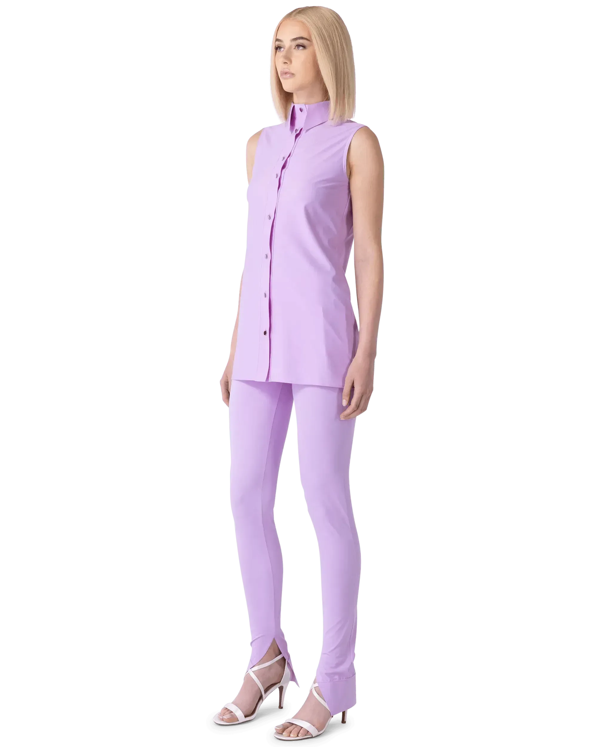 Sleeveless Rea Shirt Mini Dress