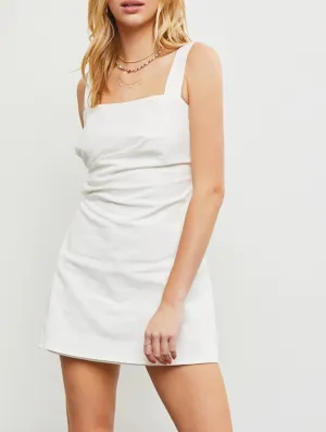 Sleeveless Ruched Side Mini Dress