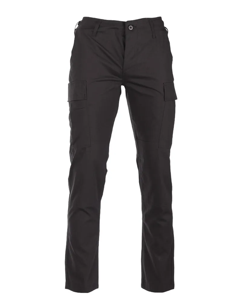 Slim Fit US Black Rip Stop BDU Field Pants