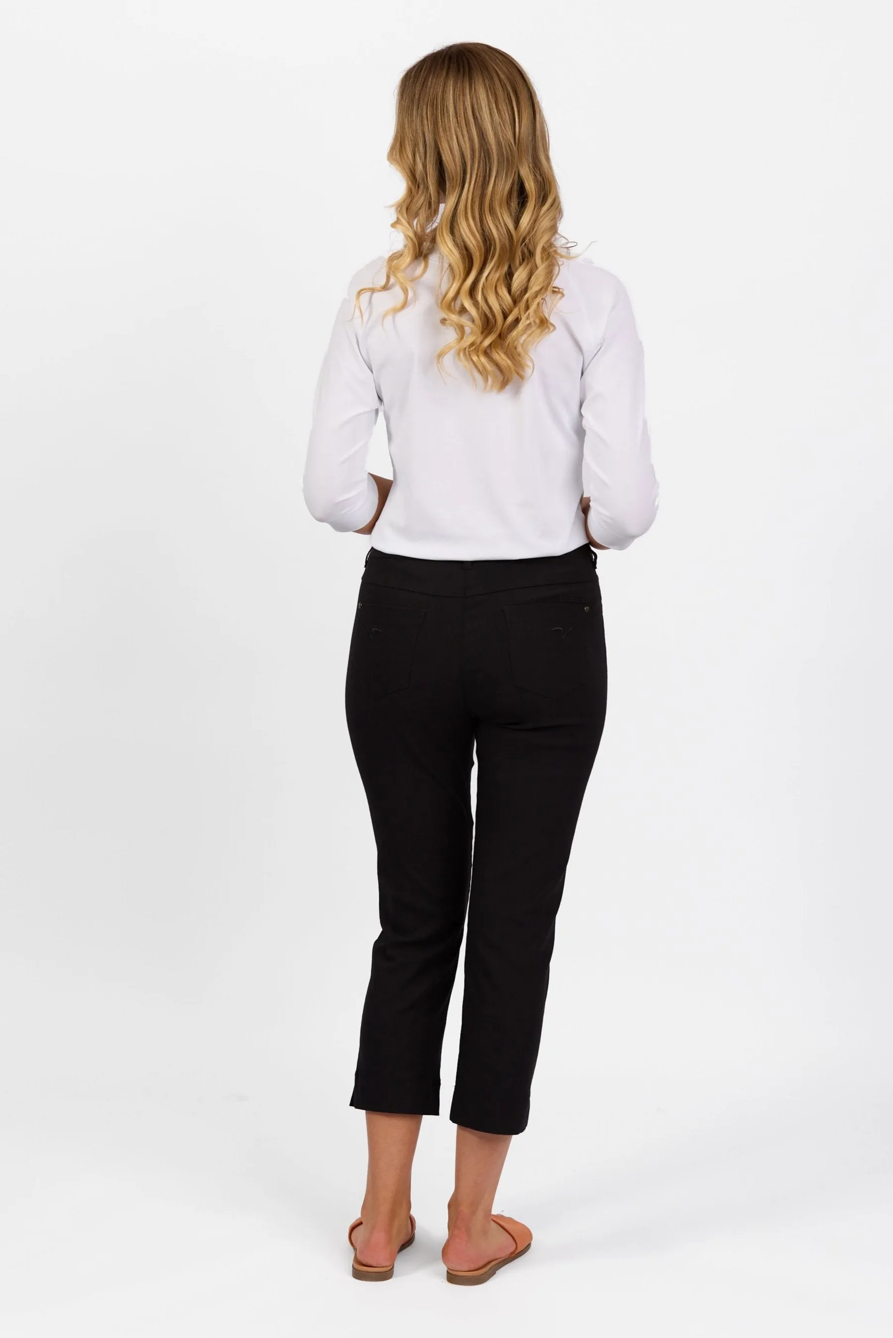 Slim Leg 7/8 Pull On Pant - Pitch