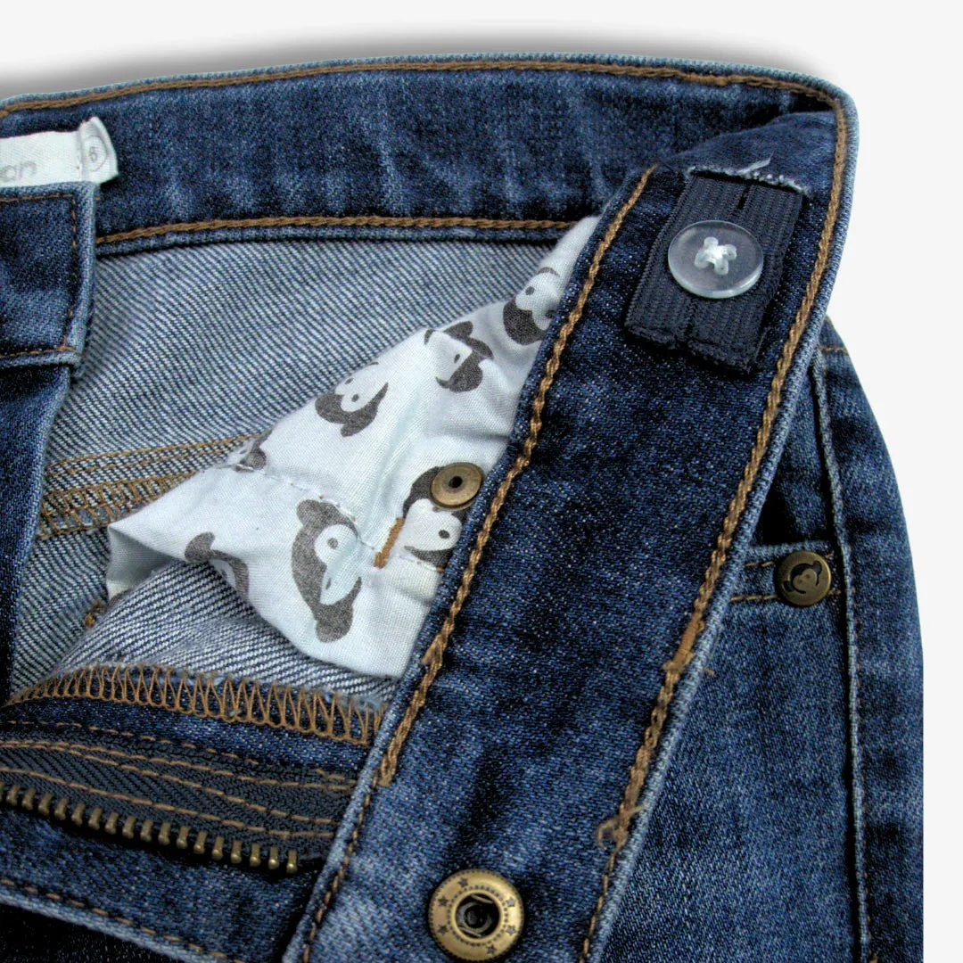 Slim Leg Denim Pants