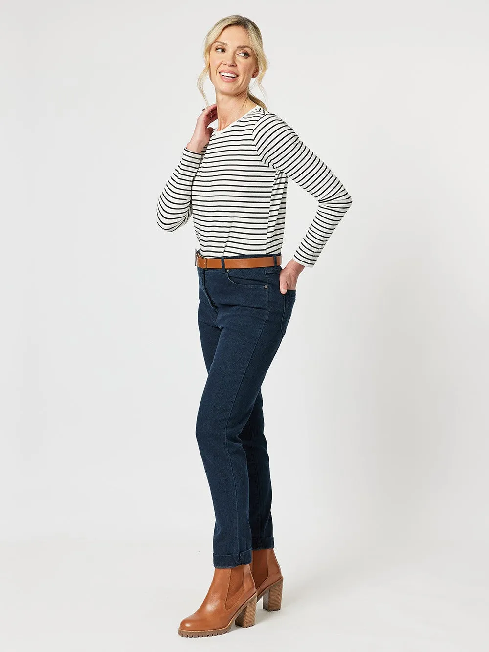 Slim Leg Miracle Jean - Dark Denim