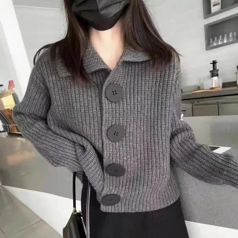 Solid Color Cardigan