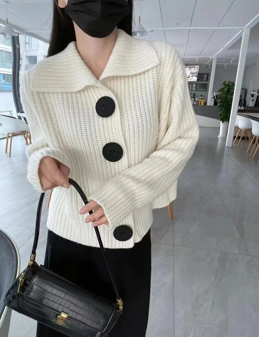 Solid Color Cardigan