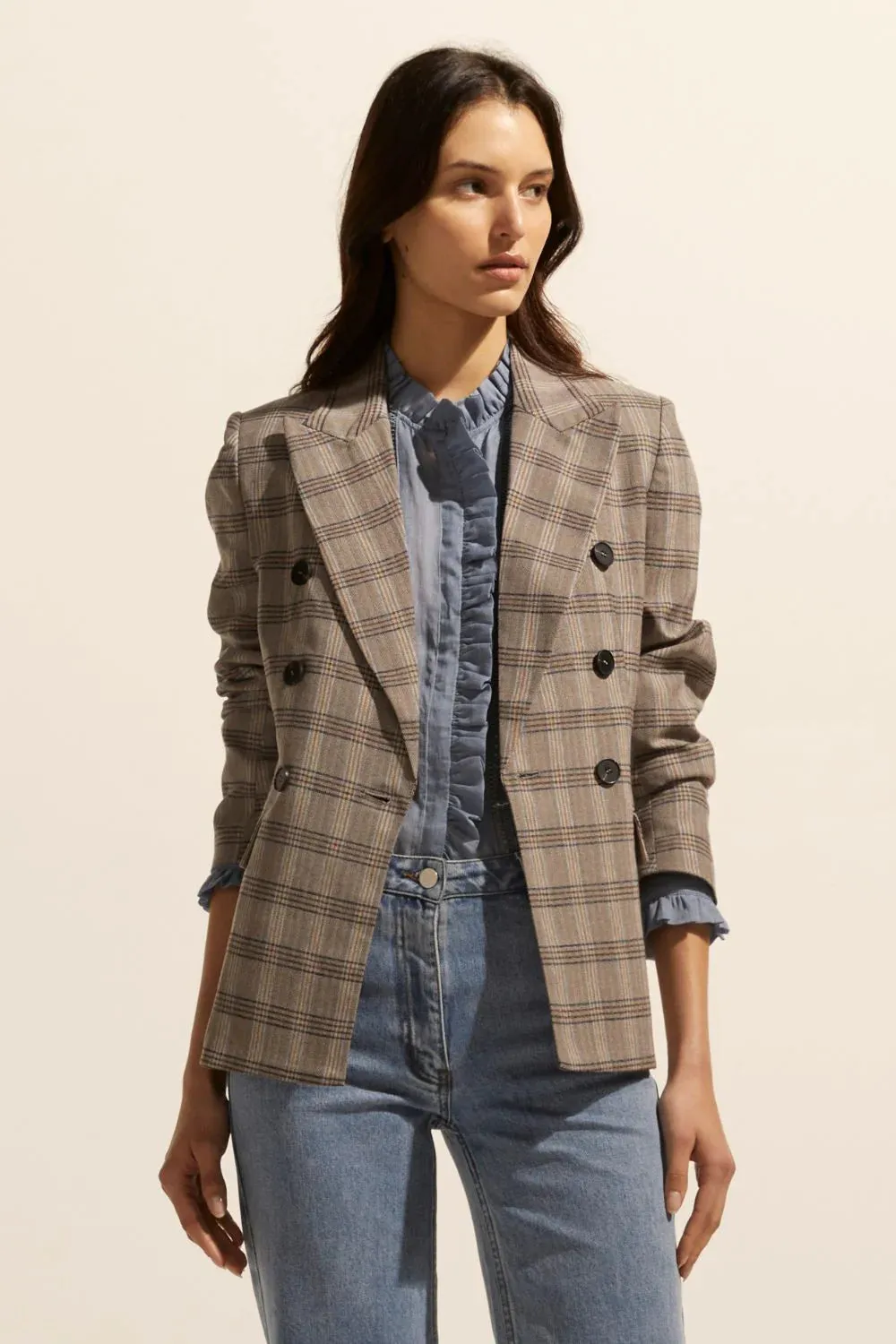 Spurt Jacket Mousse Check