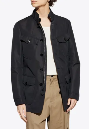 Stand Collar Military Jacket