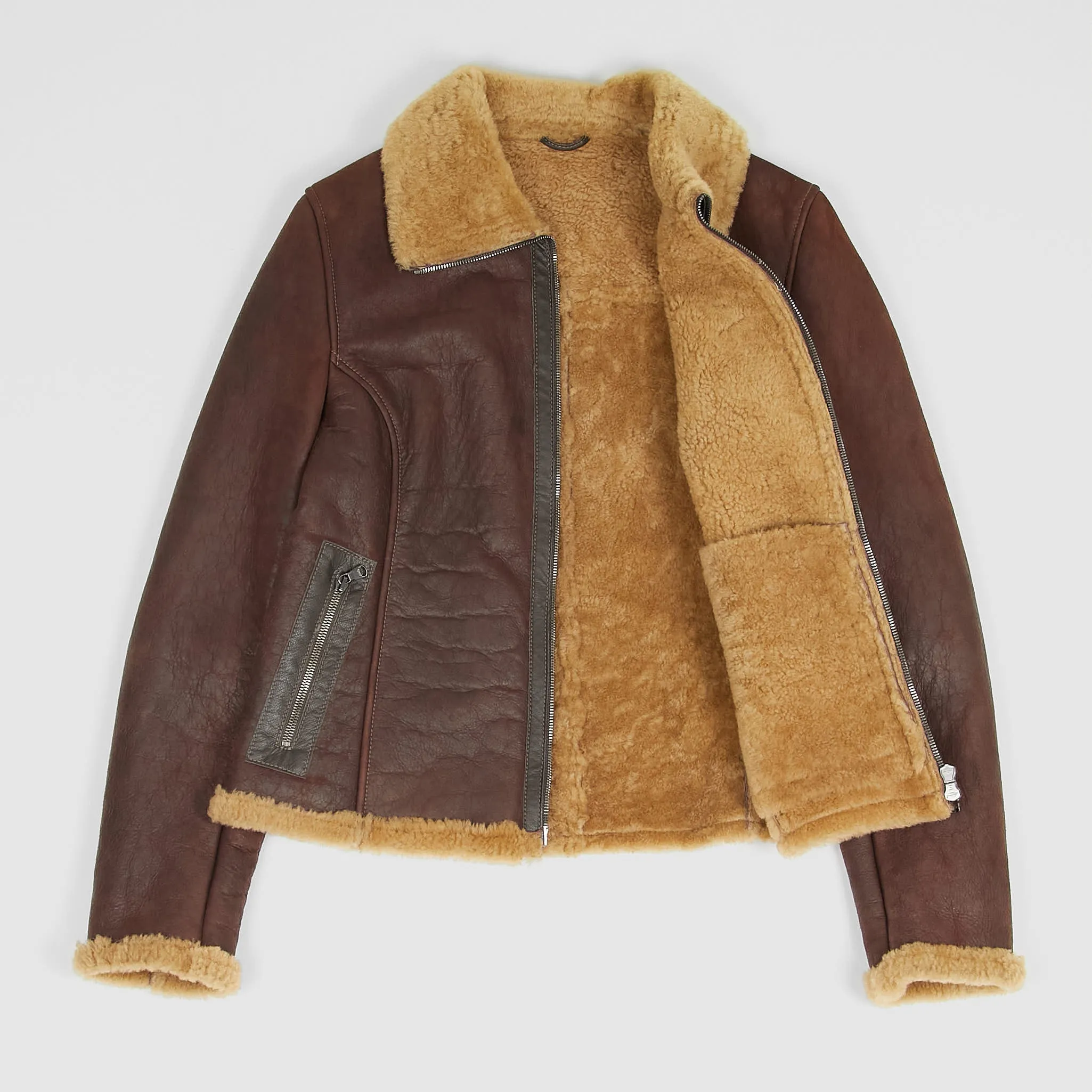 Stewart Ladies Shearling Leather Jacket
