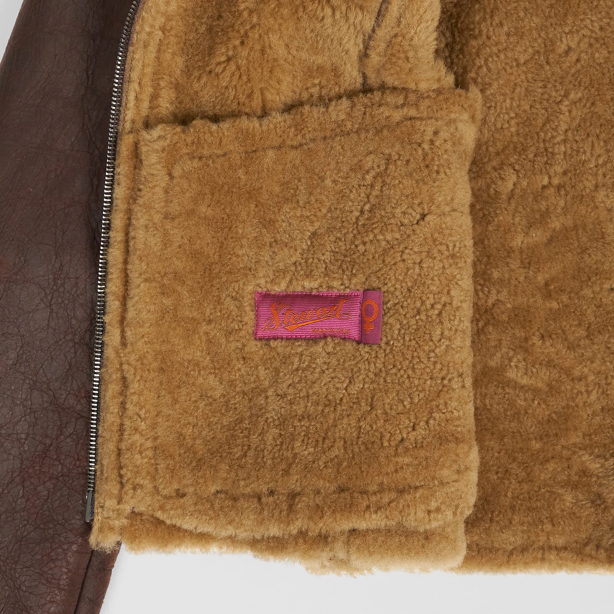 Stewart Ladies Shearling Leather Jacket