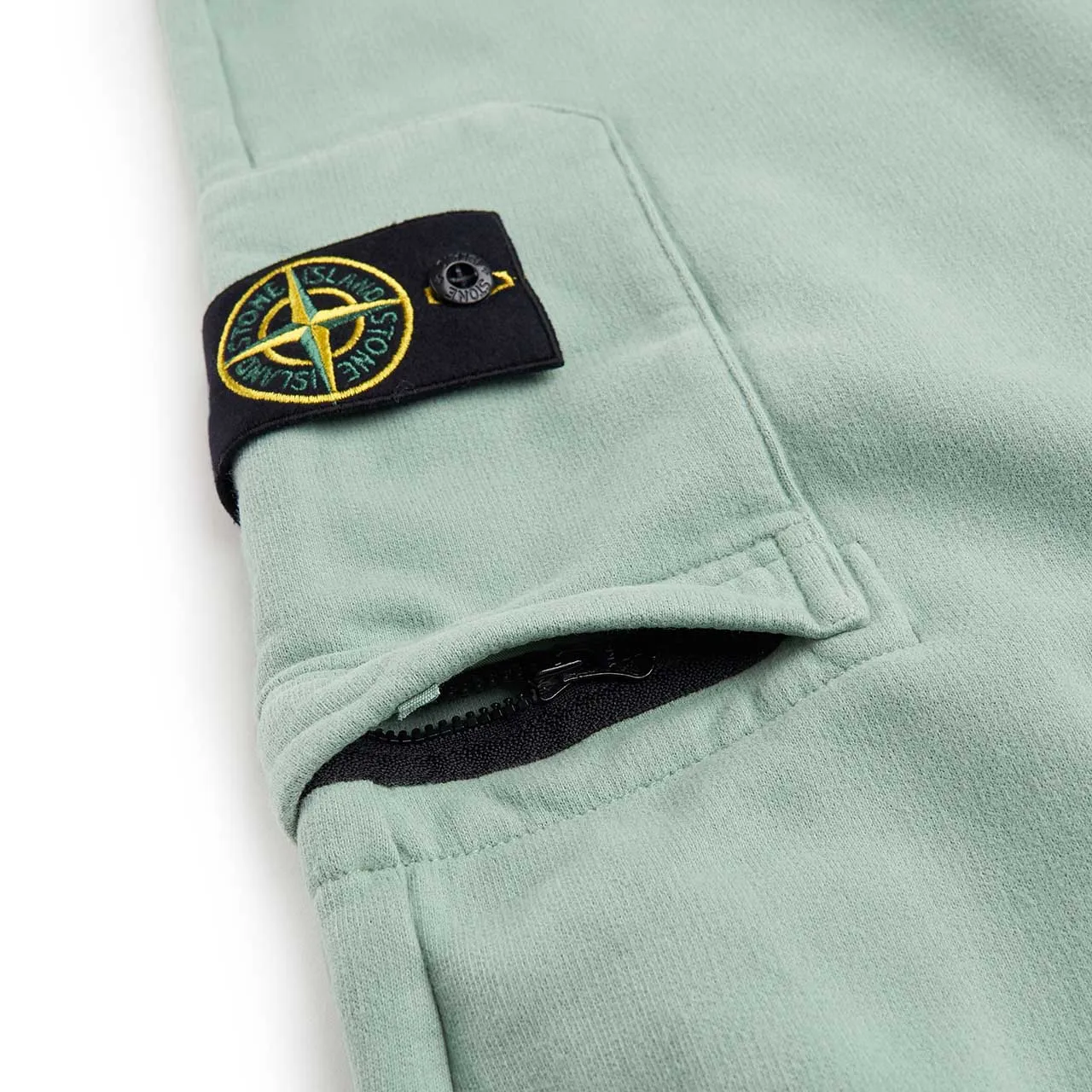 stone island tapered track pants (sage)