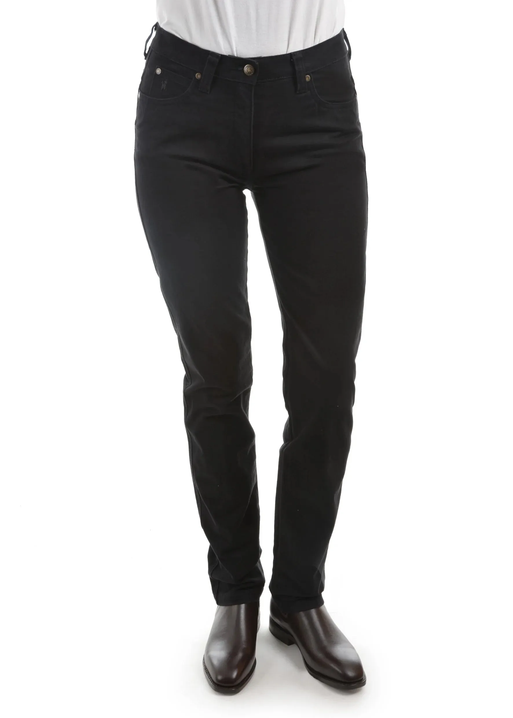 Stretch Moleskin Wonder Jean | Black