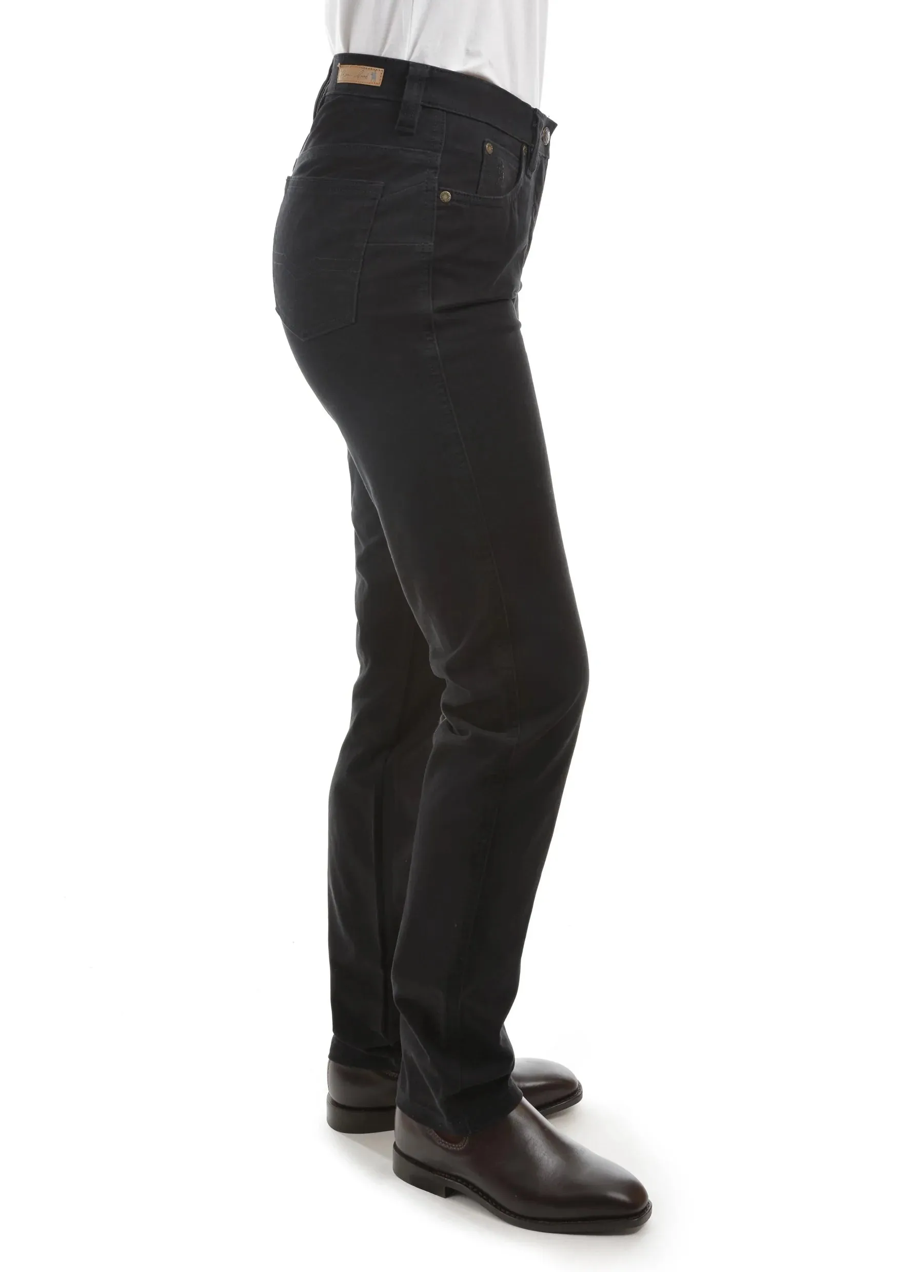 Stretch Moleskin Wonder Jean | Black