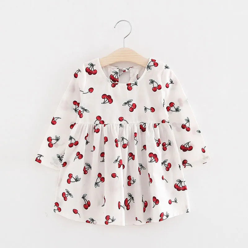 Summer girl dress Print pattern Children tutu dresses for girls baby girl clothes Sleeveless girls dresses