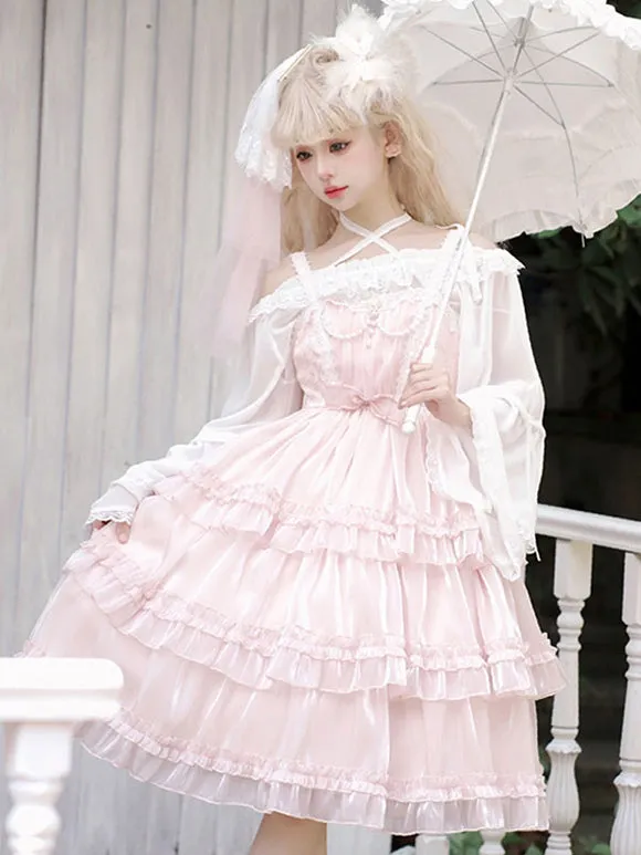 Sweet Lolita Dress Polyester Sleeveless Jumper Lolita Dress