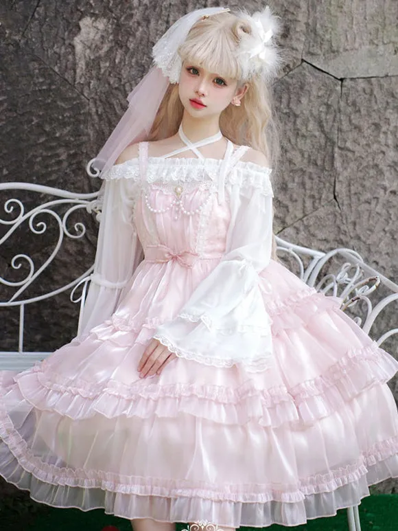 Sweet Lolita Dress Polyester Sleeveless Jumper Lolita Dress