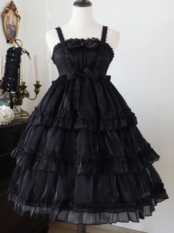 Sweet Lolita Dress Polyester Sleeveless Jumper Lolita Dress