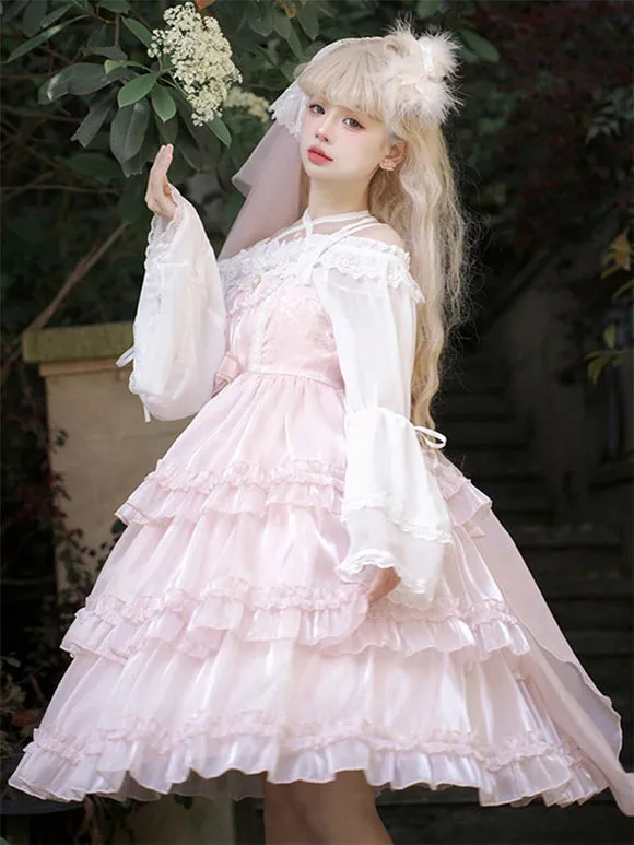 Sweet Lolita Dress Polyester Sleeveless Jumper Lolita Dress