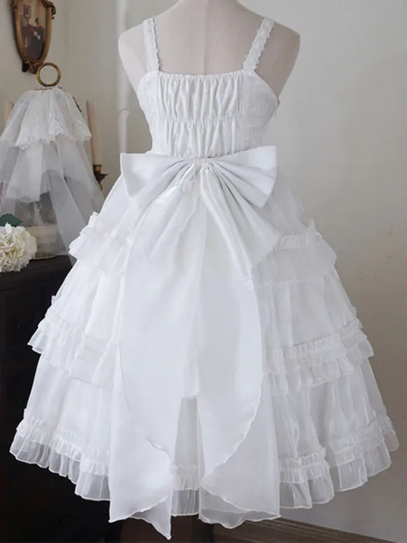 Sweet Lolita Dress Polyester Sleeveless Jumper Lolita Dress