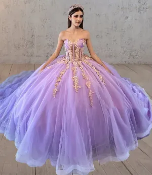 Sweetheart Sleeveless Quinceanera Dresses with Appliques
