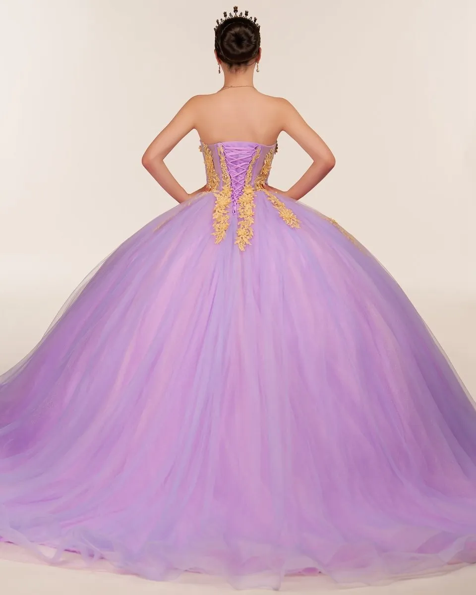 Sweetheart Sleeveless Quinceanera Dresses with Appliques
