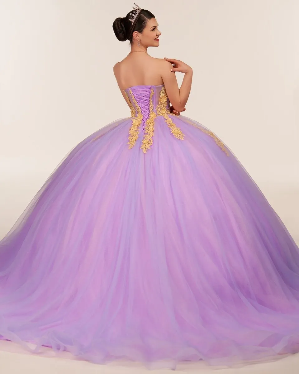 Sweetheart Sleeveless Quinceanera Dresses with Appliques