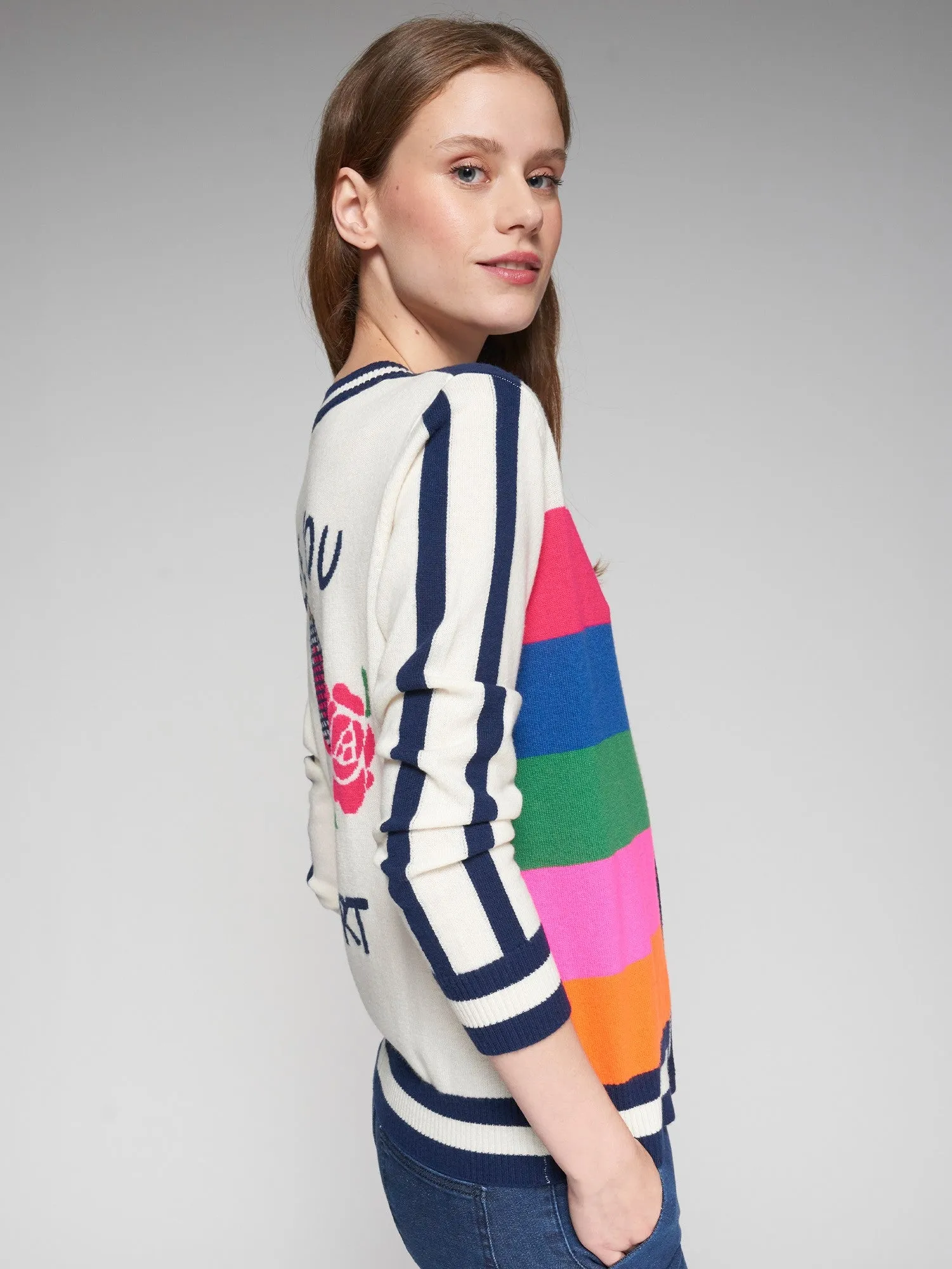Tennis Intarsia Cardigan