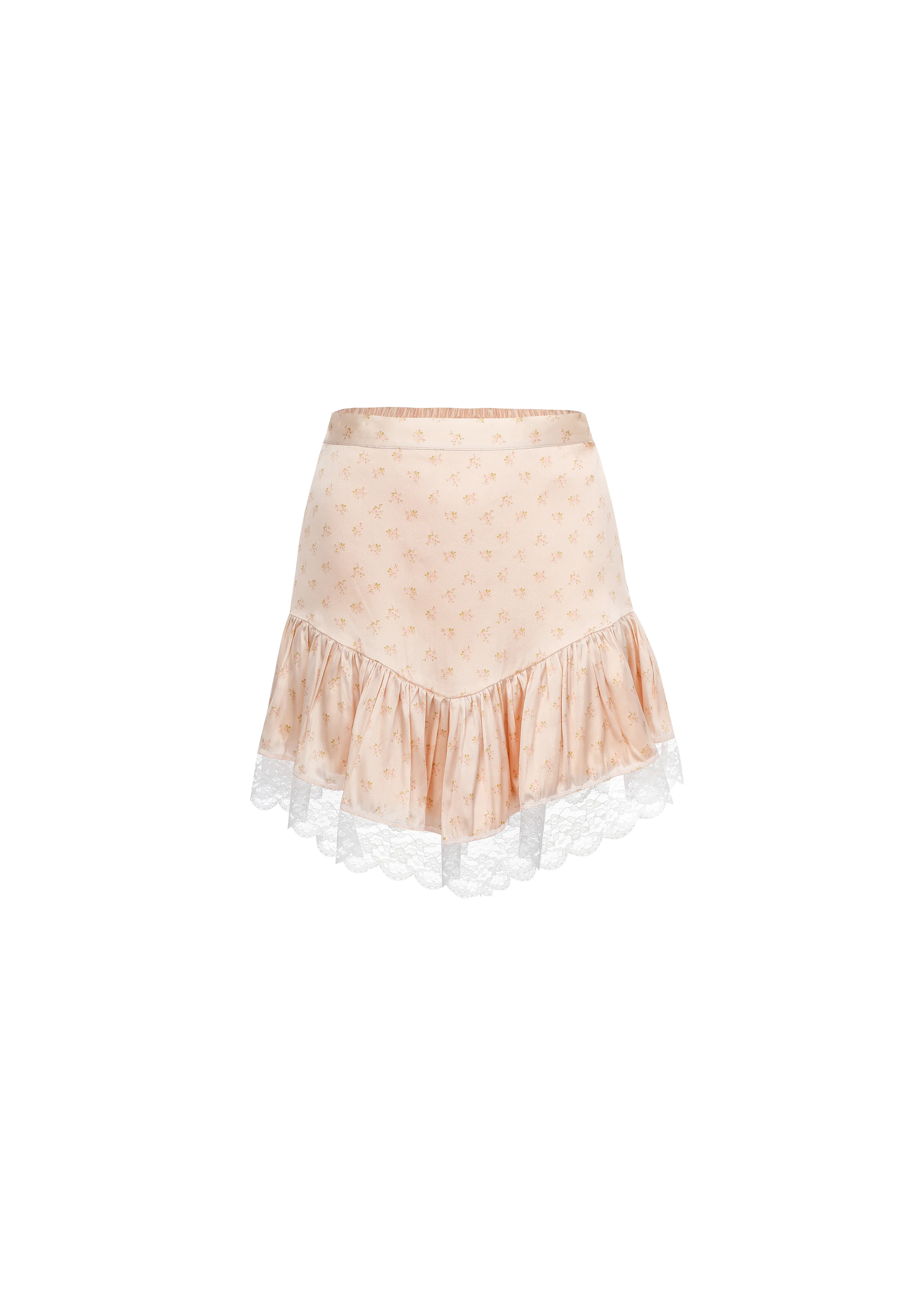 The Bastien Skirt in Baby Blush Floral