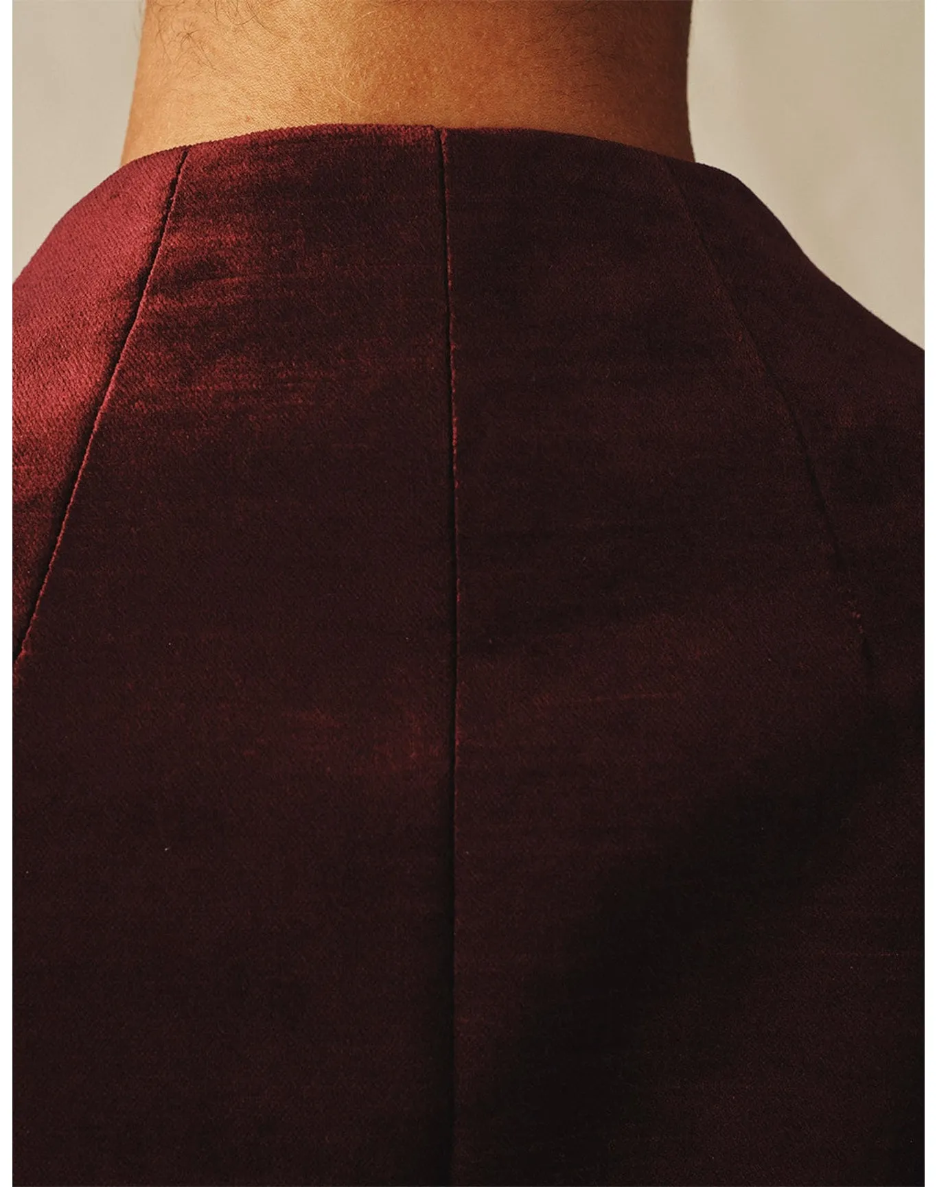 The Textured Velvet Mini Dress | Wine