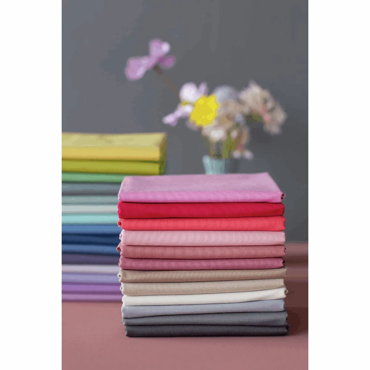 Tilda Solid Fabric | Salmon