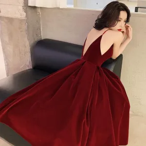 Twotwinstyle Backless Spaghetti Strap Sleeveless High Waist Sexy Party Dress With V-Neck