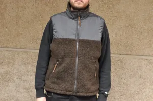 Ultima Thule by Freewheelers "Ranger" Fleece Vest (Dark Brown)