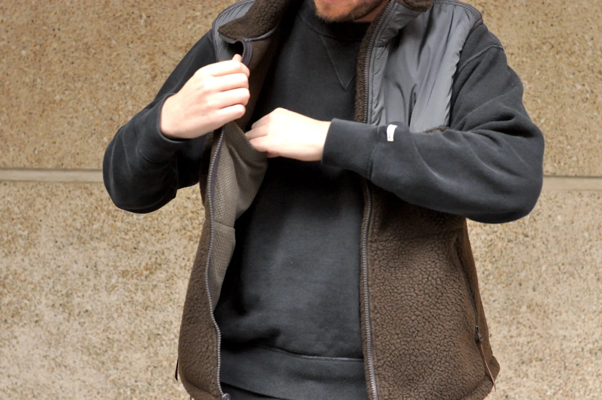 Ultima Thule by Freewheelers "Ranger" Fleece Vest (Dark Brown)