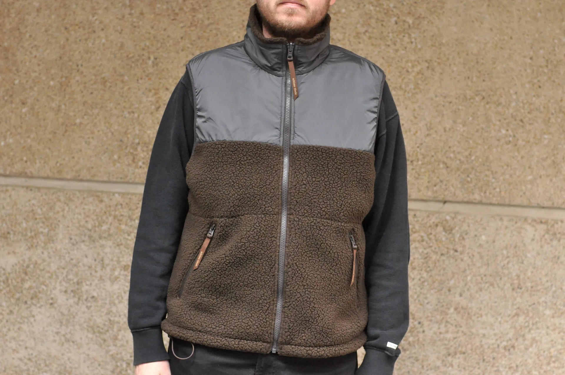 Ultima Thule by Freewheelers "Ranger" Fleece Vest (Dark Brown)