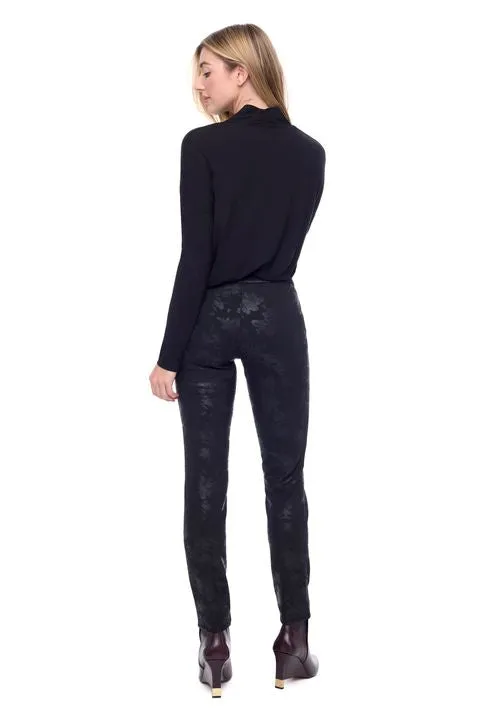 Up! Flora  Ponte Full-Length Slim Pant - Black