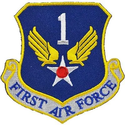 US Military USAF 1st First Air Force Shield Patch