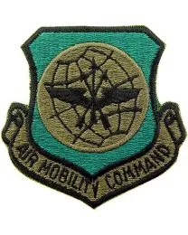 US Military USAF Air Mobility Command Subdued Patch