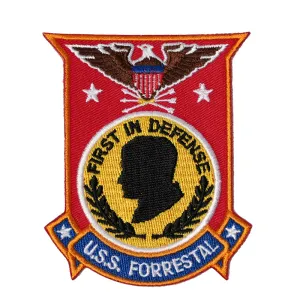 US Military USN USS Forrestal Iron On Patch