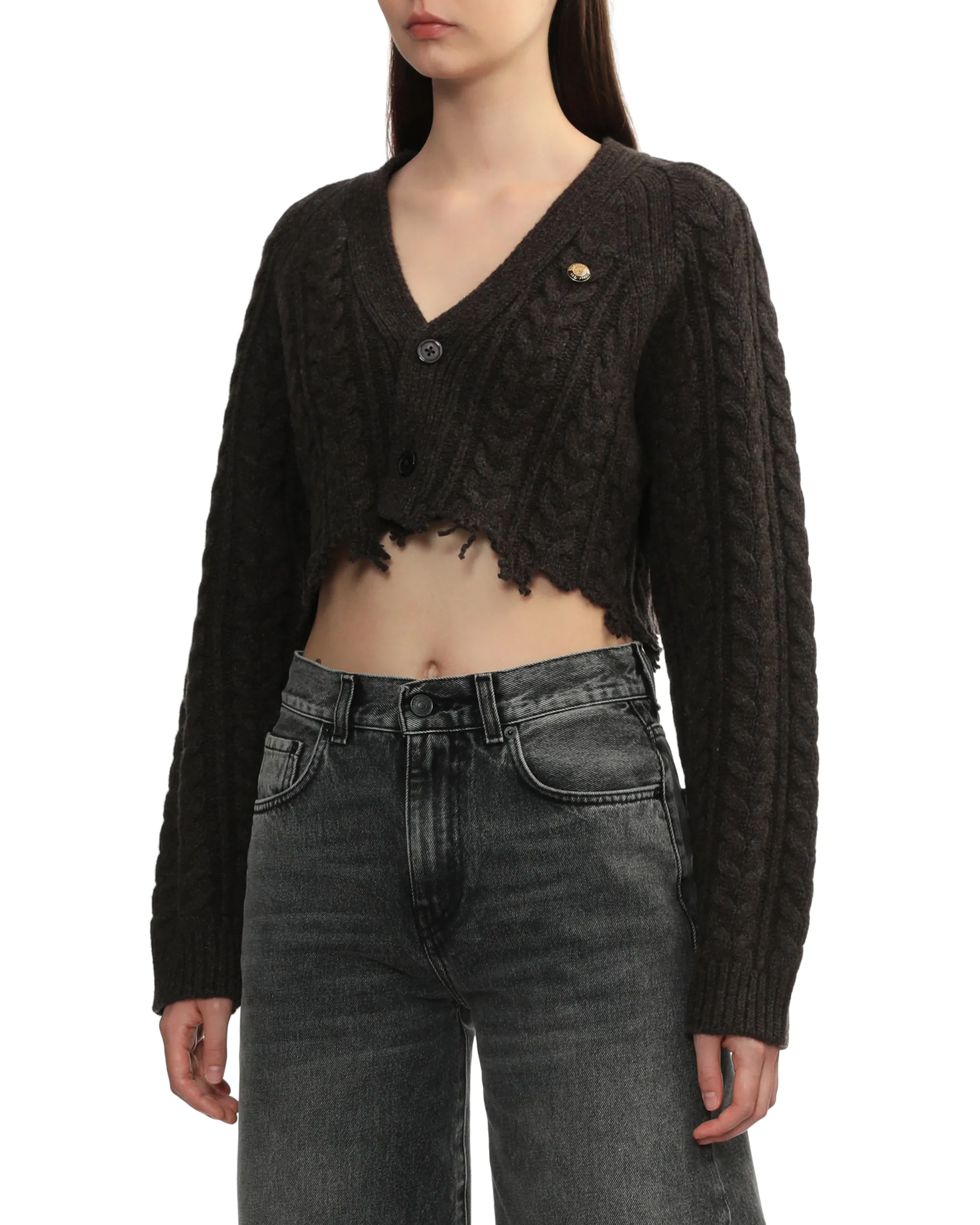 V-neck cardigan