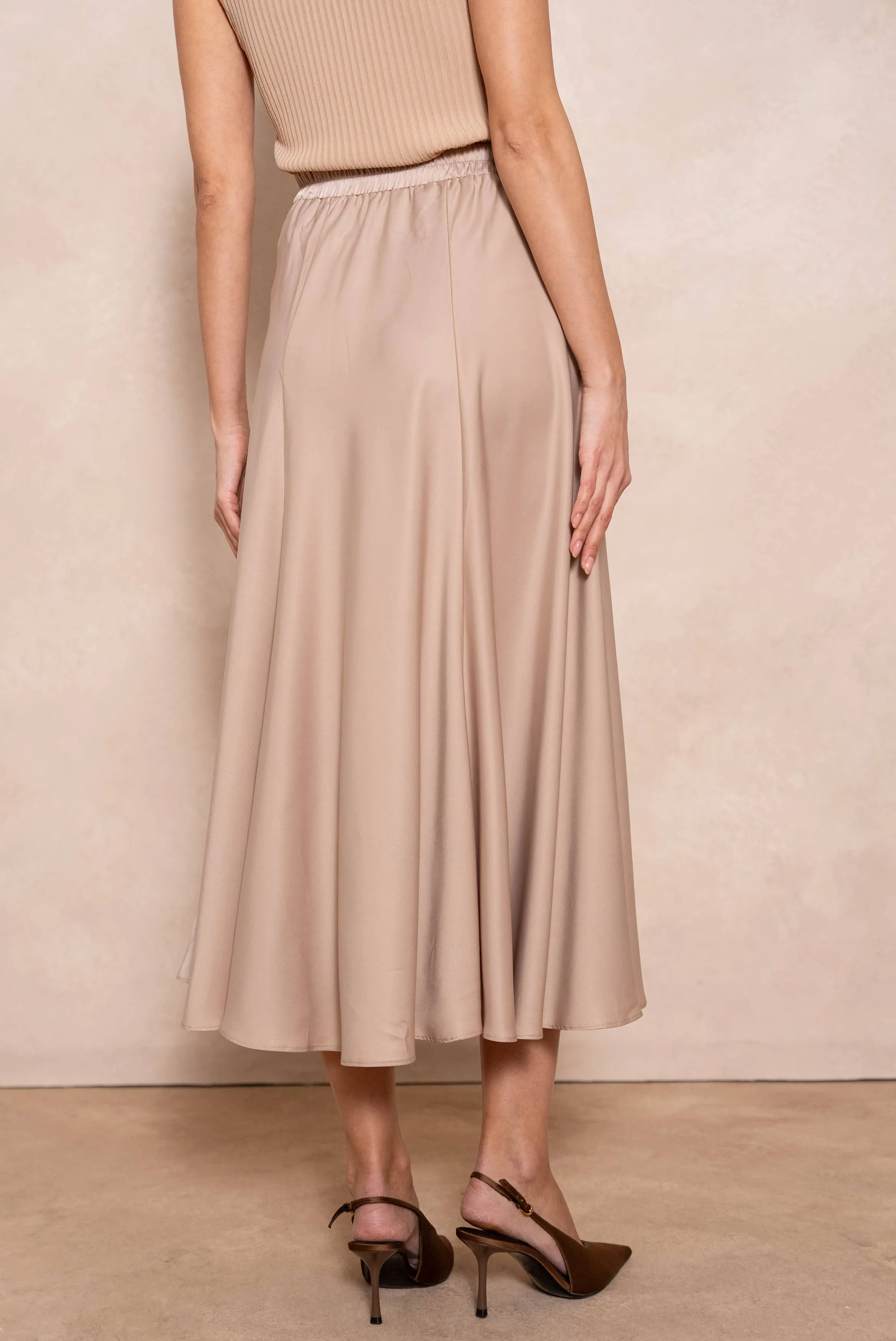 Valentine Skirt in Solid Satin