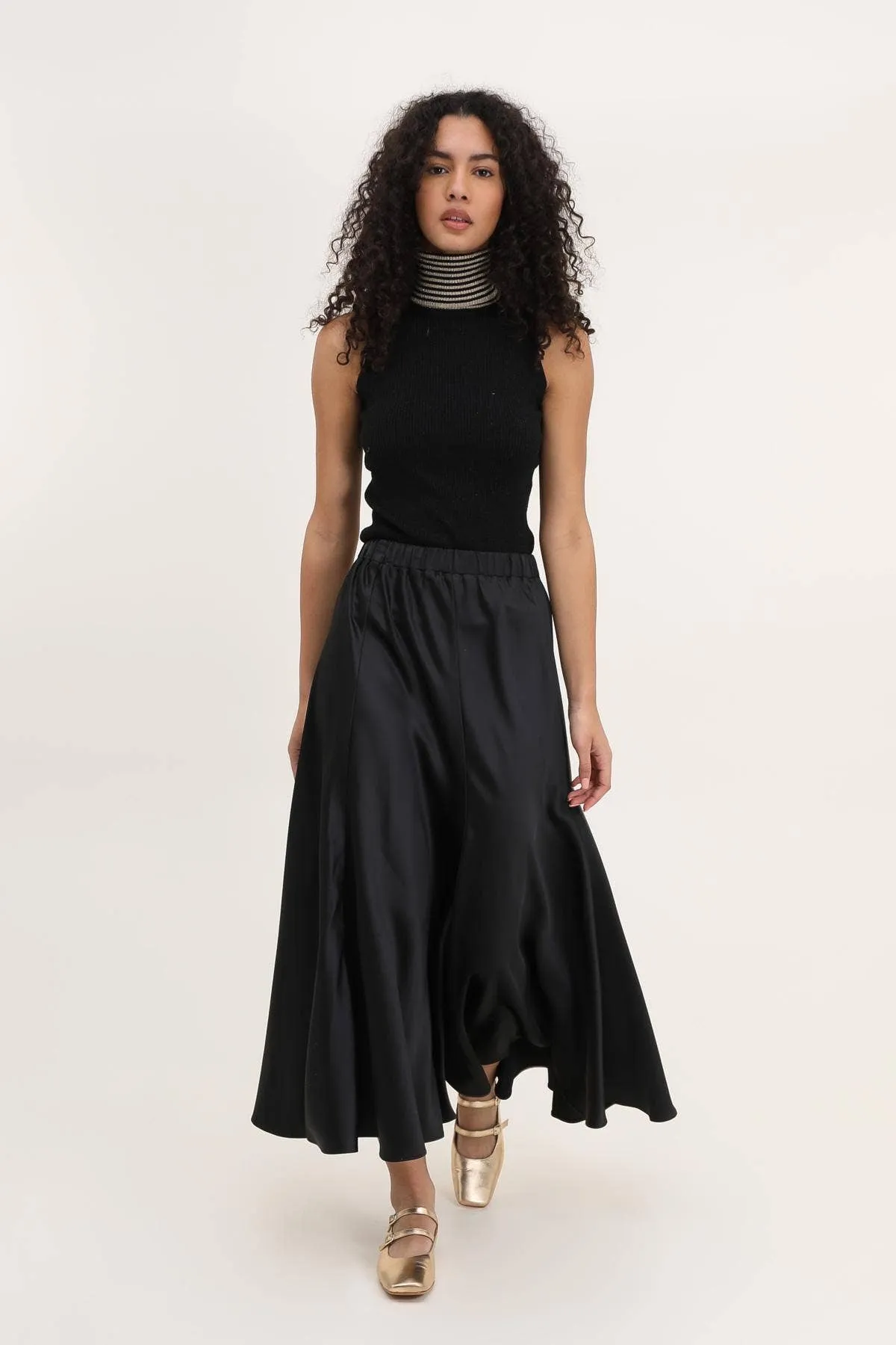 Valentine Skirt in Solid Satin