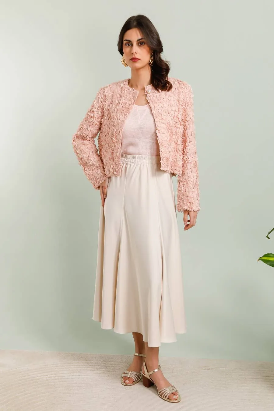 Valentine Skirt in Solid Satin